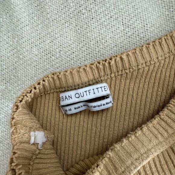 Urban Outfitters One Shoulder Ribbed Tank Medium - Picture 2 of 4